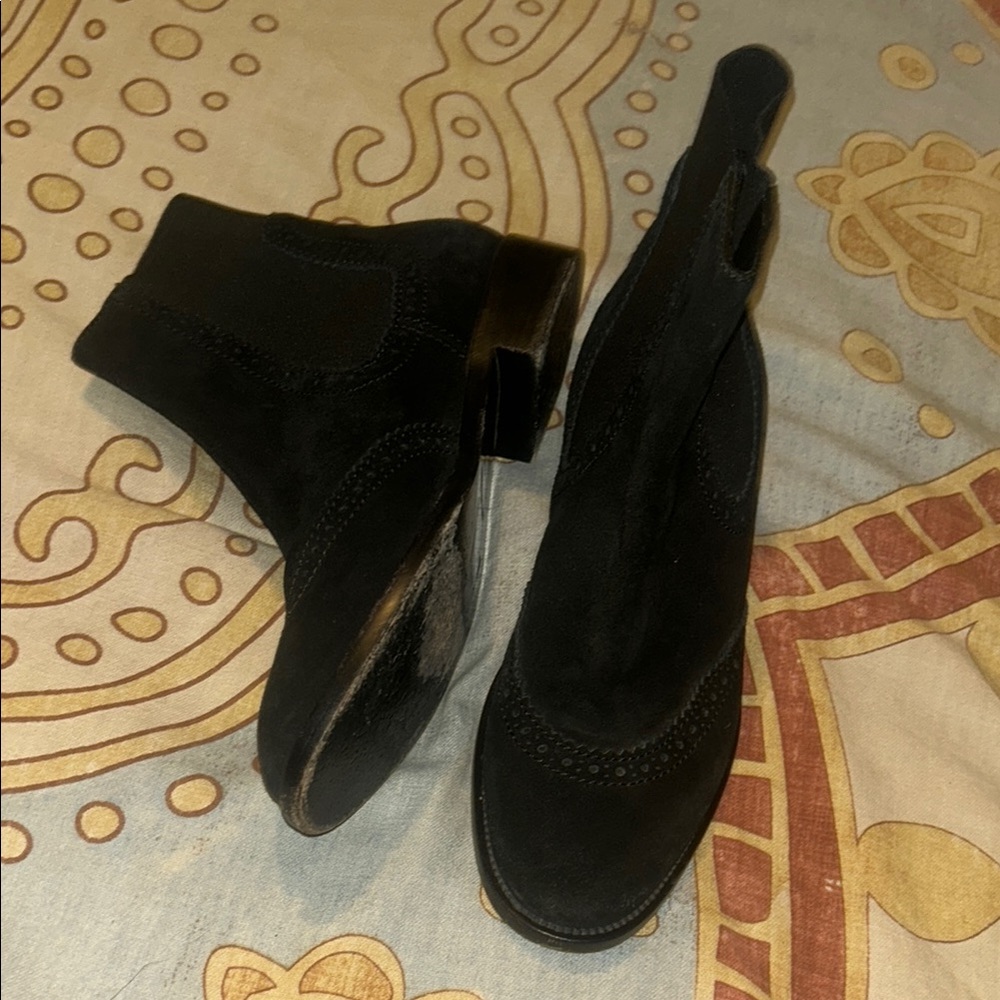 Authentic Belanciaga 7 1/2 black suede boot.  Not box or dustbag.